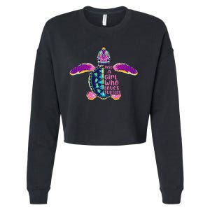 Just A Who Loves Sea Turtles Cropped Pullover Crew