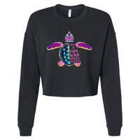 Just A Who Loves Sea Turtles Cropped Pullover Crew