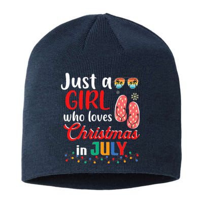 Just a Who Loves Christmas in July Summer Christmas Sustainable Beanie