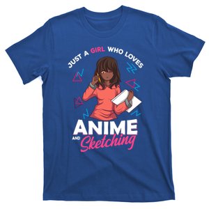 Just A Who Loves Anime And Sketching Anime Lovers Gift T-Shirt