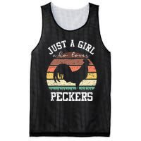 Just A Who Loves Peckers Funny Chicken Farmer Lover Mesh Reversible Basketball Jersey Tank