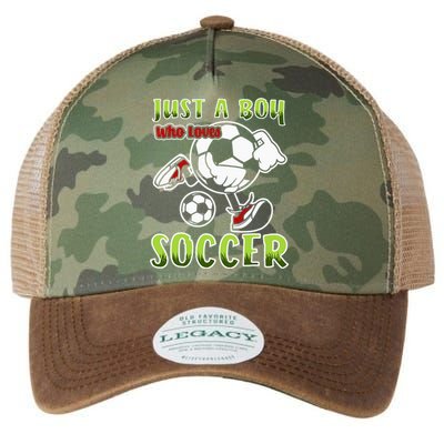 Just A  Who Loves Soccer Legacy Tie Dye Trucker Hat