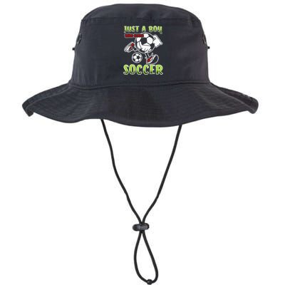 Just A  Who Loves Soccer Legacy Cool Fit Booney Bucket Hat