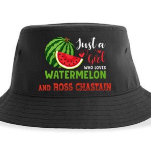 JUST A WHO LOVES WATERMELON AND ROSS CHASTAIN Sustainable Bucket Hat