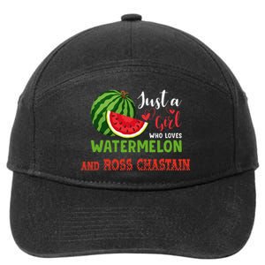 JUST A WHO LOVES WATERMELON AND ROSS CHASTAIN 7-Panel Snapback Hat