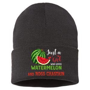 JUST A WHO LOVES WATERMELON AND ROSS CHASTAIN Sustainable Knit Beanie