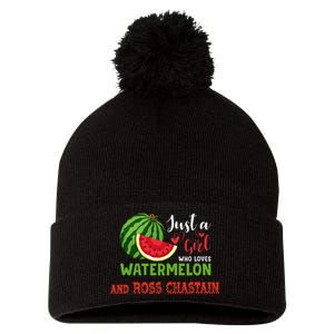 JUST A WHO LOVES WATERMELON AND ROSS CHASTAIN Pom Pom 12in Knit Beanie