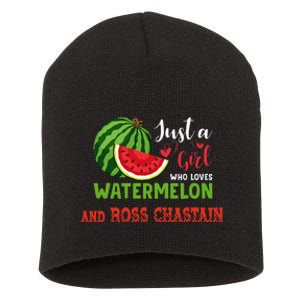 JUST A WHO LOVES WATERMELON AND ROSS CHASTAIN Short Acrylic Beanie