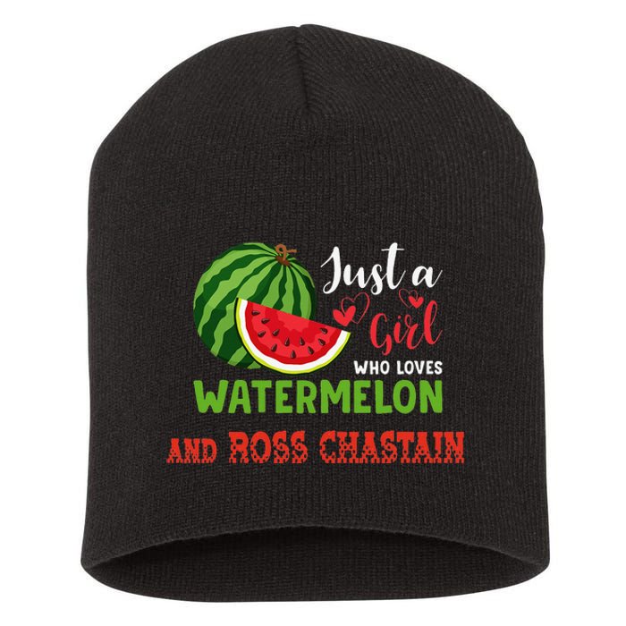 JUST A WHO LOVES WATERMELON AND ROSS CHASTAIN Short Acrylic Beanie