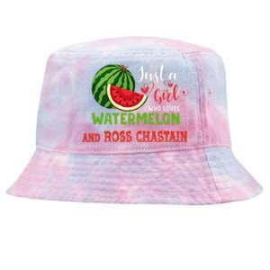 JUST A WHO LOVES WATERMELON AND ROSS CHASTAIN Tie-Dyed Bucket Hat