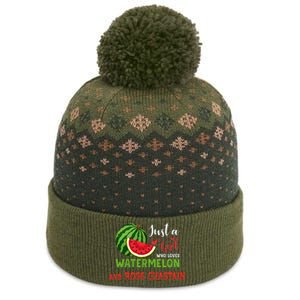 JUST A WHO LOVES WATERMELON AND ROSS CHASTAIN The Baniff Cuffed Pom Beanie