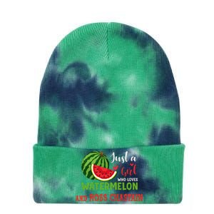 JUST A WHO LOVES WATERMELON AND ROSS CHASTAIN Tie Dye 12in Knit Beanie