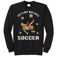 Just A  Who Loves Soccer Funny Sweatshirt