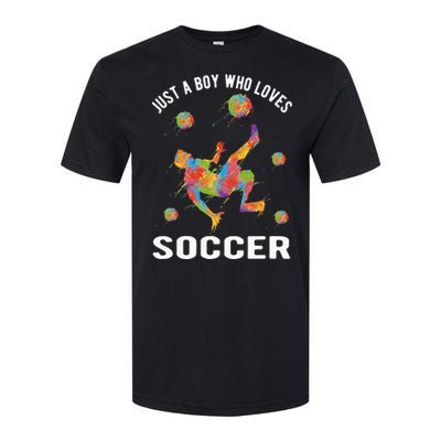 Just A  Who Loves Soccer Funny Softstyle CVC T-Shirt