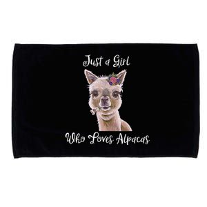 Just a Who Love Alpacas Alpaca Lover Microfiber Hand Towel