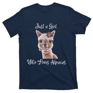 Just a Who Love Alpacas Alpaca Lover T-Shirt