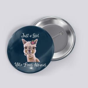 Just a Who Love Alpacas Alpaca Lover Button