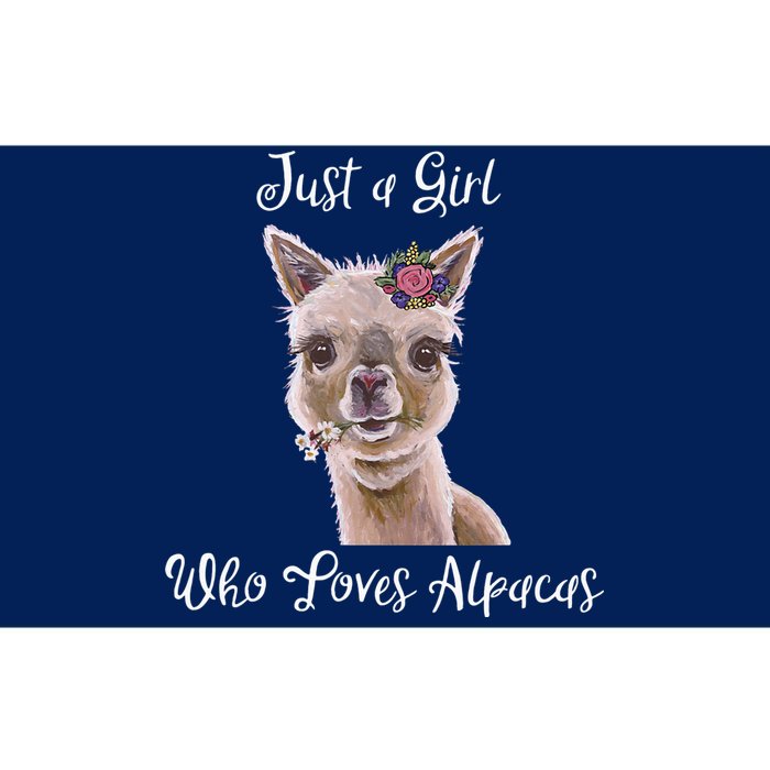 Just a Who Love Alpacas Alpaca Lover Bumper Sticker