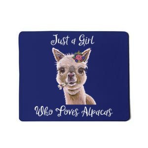 Just a Who Love Alpacas Alpaca Lover Mousepad