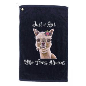 Just a Who Love Alpacas Alpaca Lover Platinum Collection Golf Towel