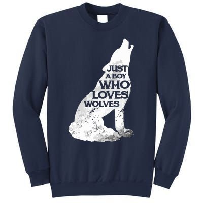 Just A Who Loves Wolves | Cute Lover Of Wolf Sweatshirt