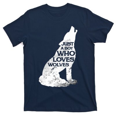 Just A Who Loves Wolves | Cute Lover Of Wolf T-Shirt