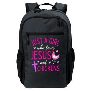 Just A Who Loves Jesus And Chickens Christian Cute Daily Commute Backpack