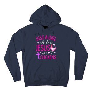 Just A Who Loves Jesus And Chickens Christian Cute Hoodie