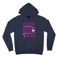 Just A Who Loves Jesus And Chickens Christian Cute Tall Hoodie