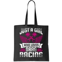 Just A Who Loves Drag Racing Drag Race Gift Tote Bag