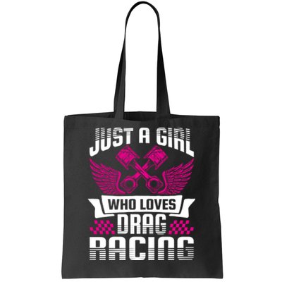 Just A Who Loves Drag Racing Drag Race Gift Tote Bag