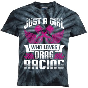 Just A Who Loves Drag Racing Drag Race Gift Kids Tie-Dye T-Shirt