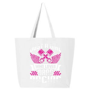 Just A Who Loves Drag Racing Drag Race Gift 25L Jumbo Tote