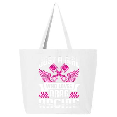 Just A Who Loves Drag Racing Drag Race Gift 25L Jumbo Tote