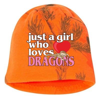 Just A Who Loves Bearded Dragons Gift Kati - Camo Knit Beanie