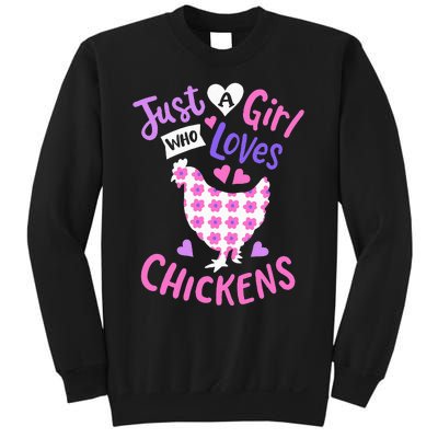 Just A Who Loves Chickens Chicken Hen Love Cute Sweatshirt