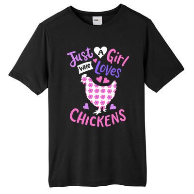 Just A Who Loves Chickens Chicken Hen Love Cute Tall Fusion ChromaSoft Performance T-Shirt