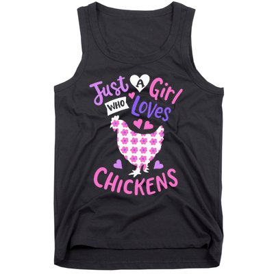 Just A Who Loves Chickens Chicken Hen Love Cute Tank Top