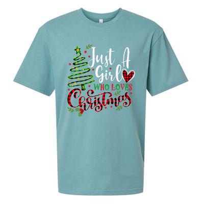 Just A Who Loves Christmas A Gift For Xmas Sueded Cloud Jersey T-Shirt