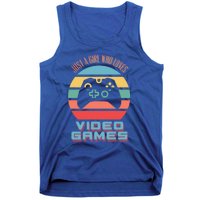 Just A Who Loves Video Games Video Game Gift Tank Top