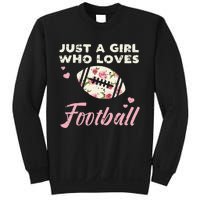 Just A Who Loves American Football Flowers Sweatshirt