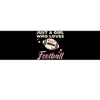 Just A Who Loves American Football Flowers Bumper Sticker