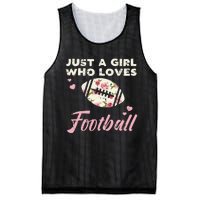 Just A Who Loves American Football Flowers Mesh Reversible Basketball Jersey Tank