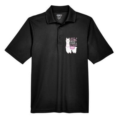 Just A Who Loves Alpacas Cute Alpaca Men's Origin Performance Pique Polo