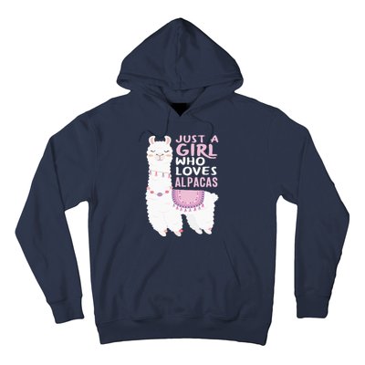 Just A Who Loves Alpacas Cute Alpaca Hoodie