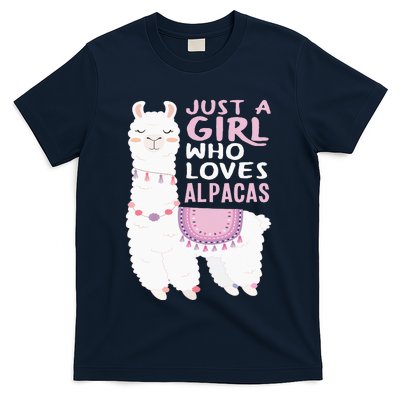 Just A Who Loves Alpacas Cute Alpaca T-Shirt