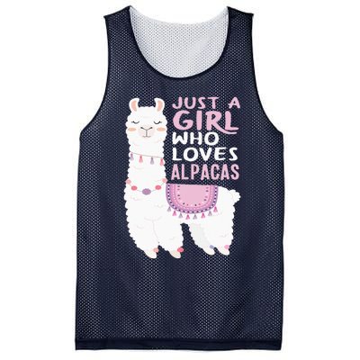 Just A Who Loves Alpacas Cute Alpaca Mesh Reversible Basketball Jersey Tank