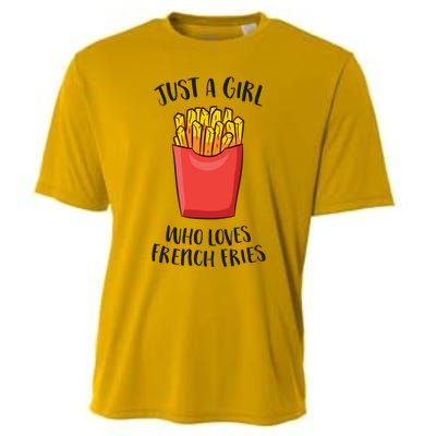 Just A Who Loves French Fries Cool Gift Cooling Performance Crew T-Shirt