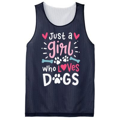 Just A Who Loves Dogs Funny Gift For Dog Lovers Mesh Reversible Basketball Jersey Tank