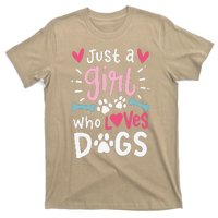 Just A Who Loves Dogs Funny Gift For Dog Lovers T-Shirt